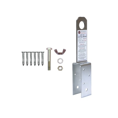 Super Anchor Safety ARS 2x4 Fall Arrest Anchor 14ga 430 SST w/Fasteners. Single Retail Package. 1022